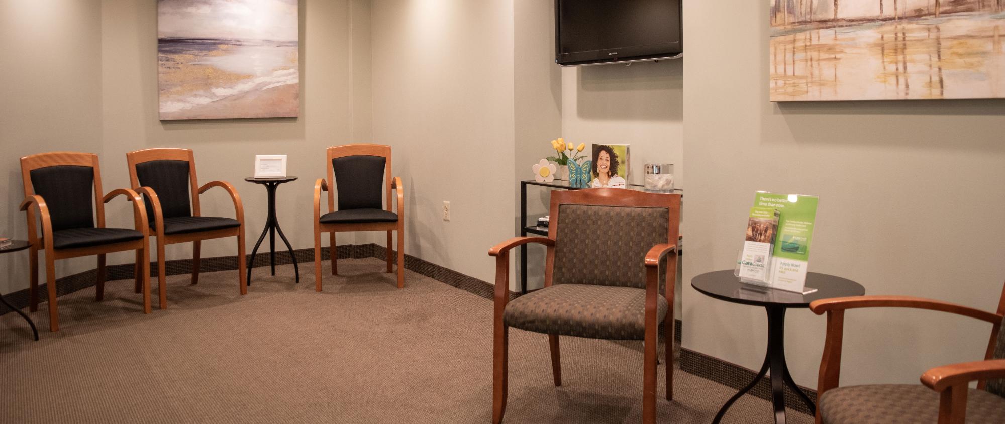 waiting room of Allendale Dental office